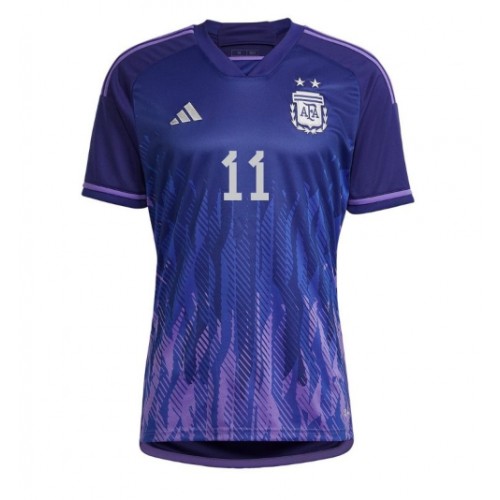 Lacne Muži Futbalové dres Argentína Angel Di Maria #11 MS 2022 Krátky Rukáv - Preč